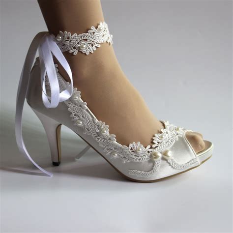 wedding pumps ivory